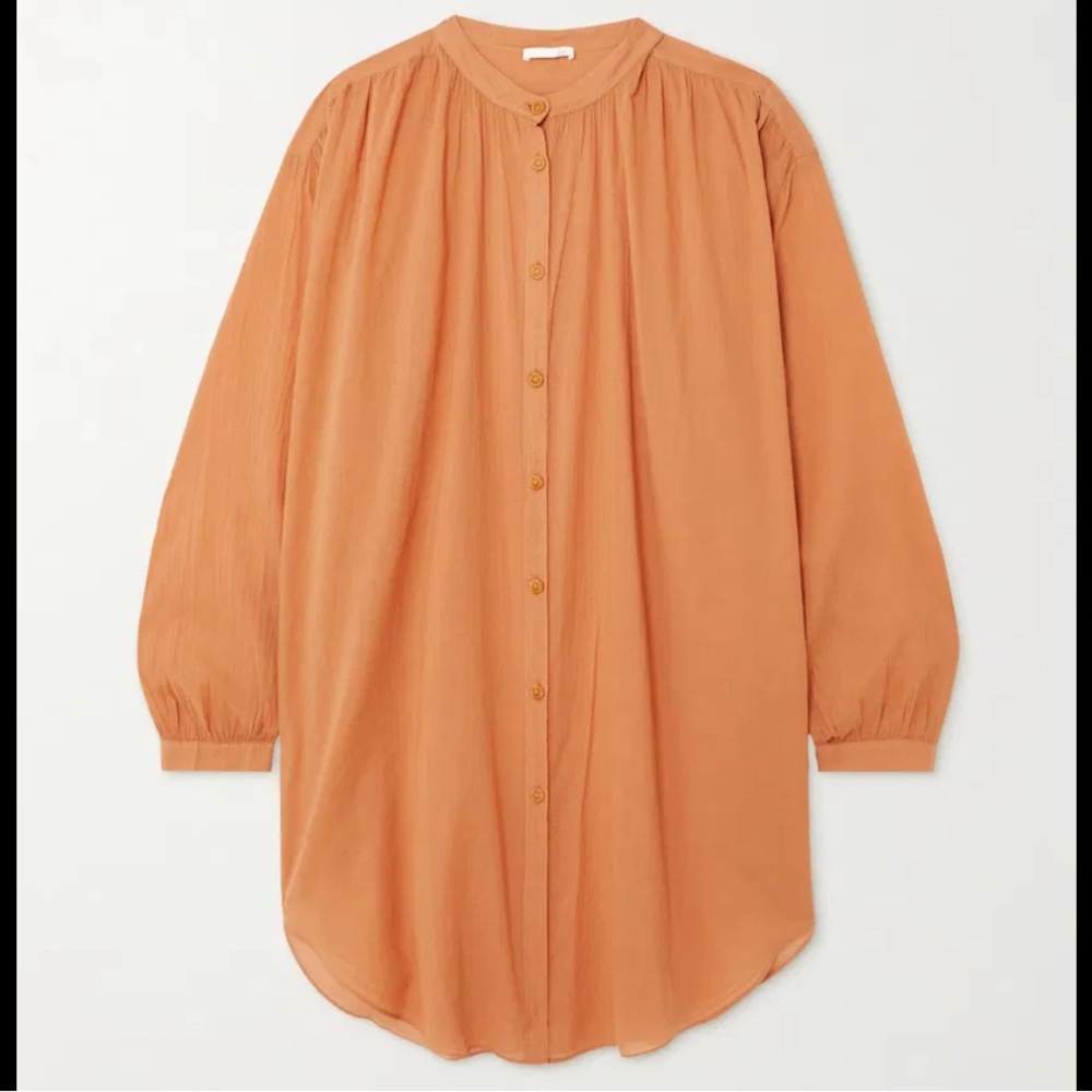 Skin Brea Oversized Cotton-Voile Kaftan
